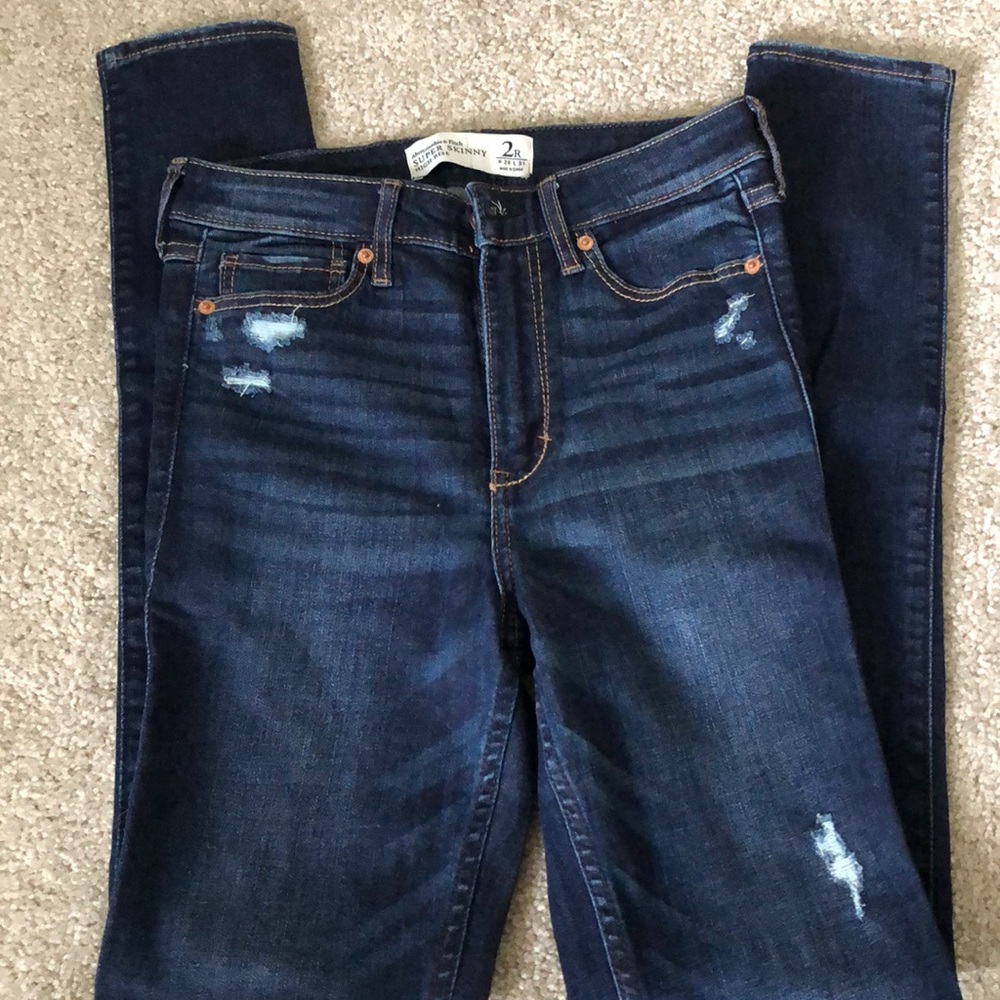 Abercrombie super skinny high rise